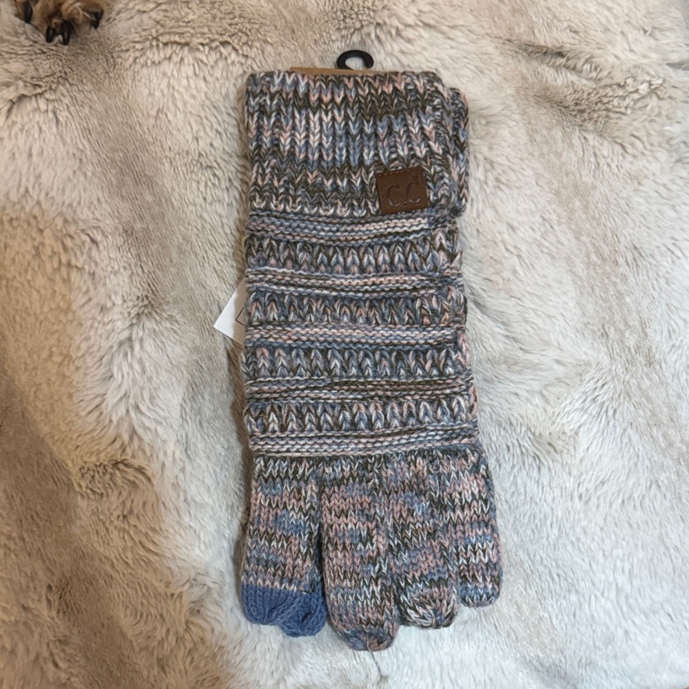 CC Knit Gloves and Scarf Set
